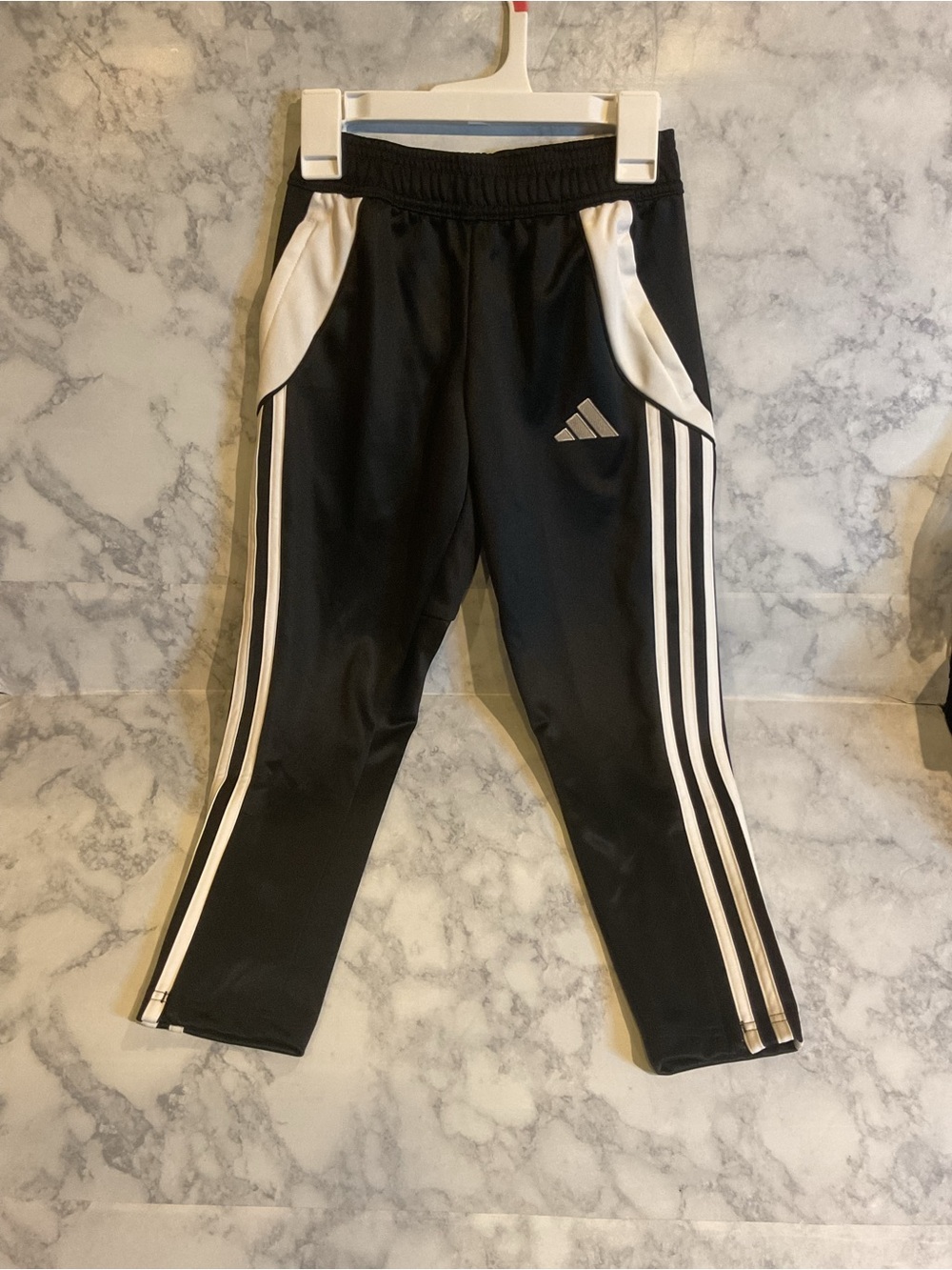 adidas Black Joggers‎ with White Stripe Accent
